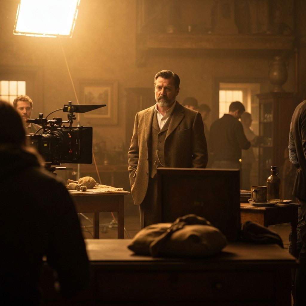 На съёмочной площадке